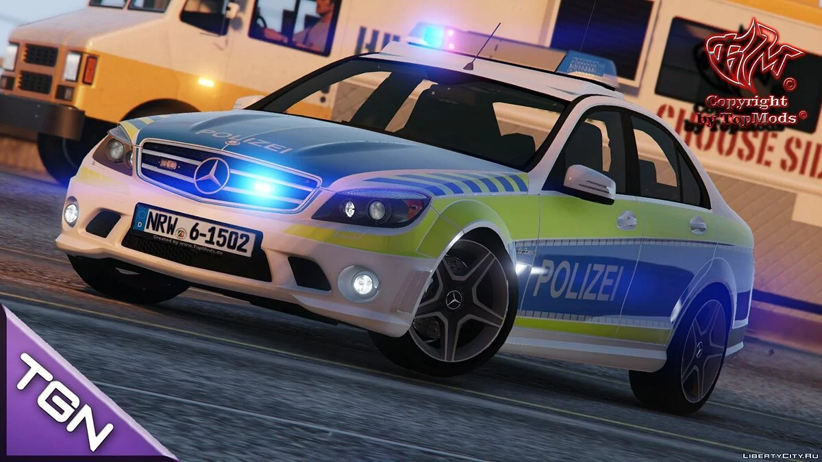 Mercedes-Benz С63 AMG Autobahnpolizei NRW 1.0 / GTA 5
