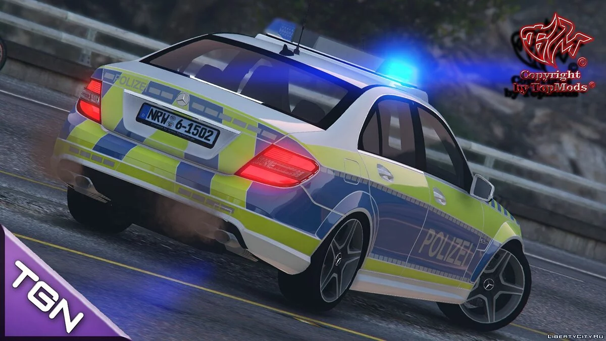 Mercedes-Benz С63 AMG Autobahnpolizei NRW 1.0 / GTA 5