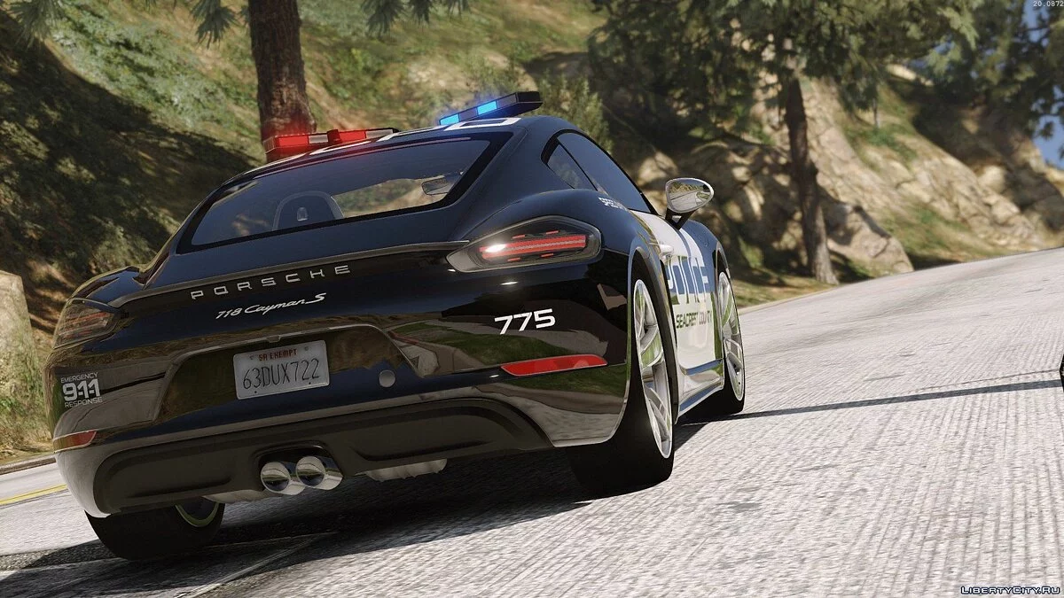 Porsche 718 Cayman S | Hot Pursuit Police [Add-On / Replace] / GTA 5