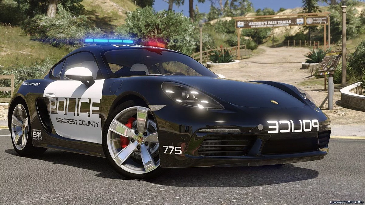 Porsche 718 Cayman S | Hot Pursuit Police [Add-On / Replace] / GTA 5