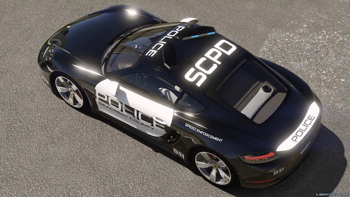 Porsche 718 Cayman S | Hot Pursuit Police [Add-On / Replace] / GTA 5