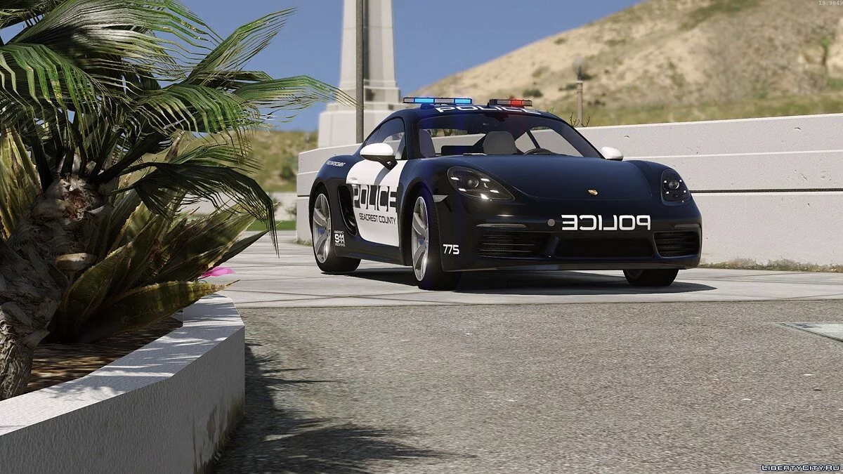Porsche 718 Cayman S | Hot Pursuit Police [Add-On / Replace] / GTA 5