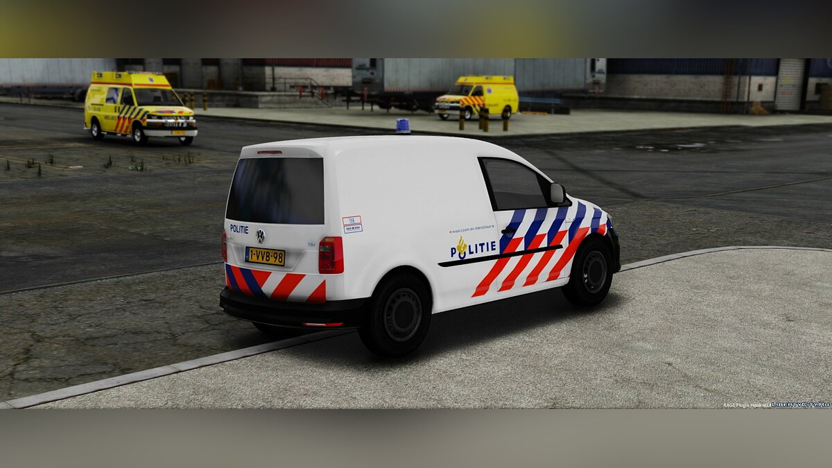 Скачать Volkswagen Caddy Dutch Police 1.1 для GTA 5