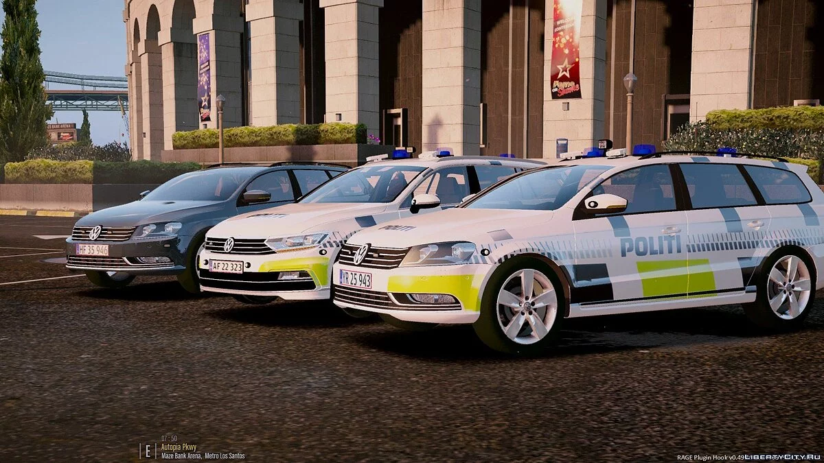 Volkswagen Passat Danish Police Pack [ELS] 1.0 / GTA 5