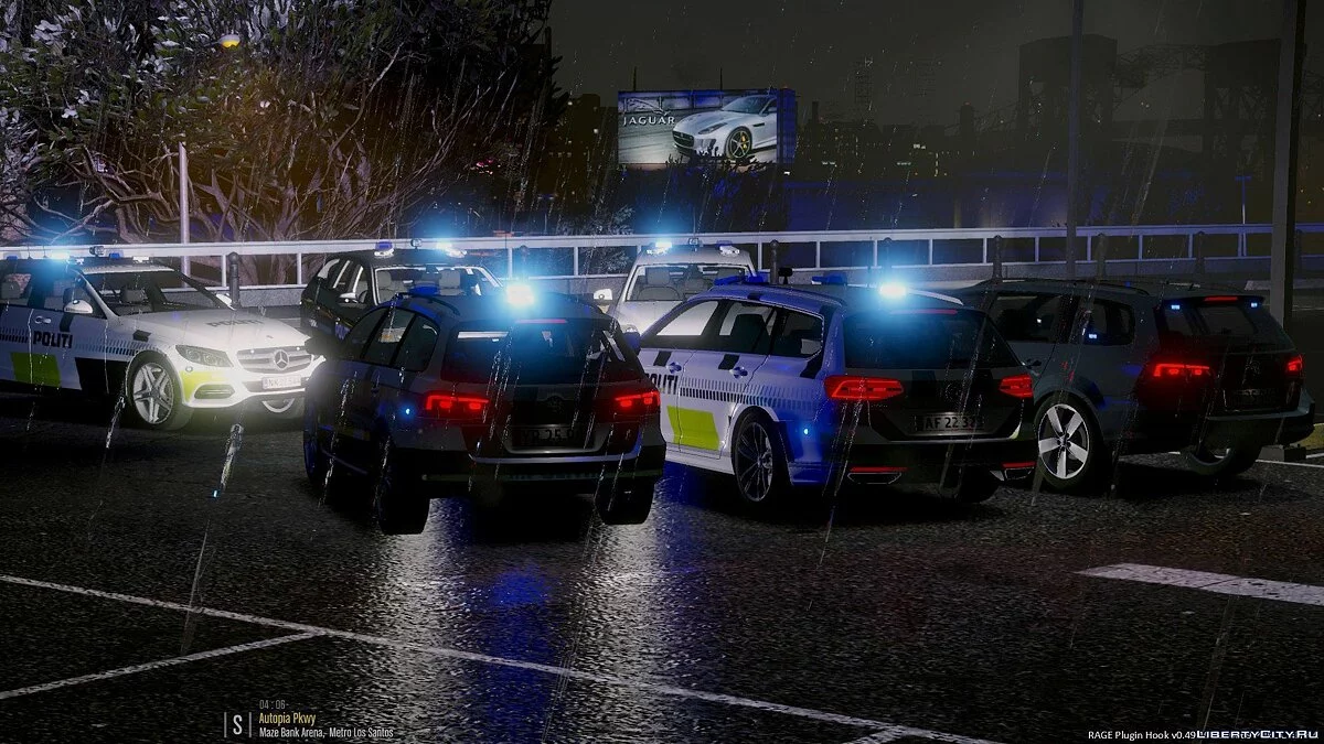 Volkswagen Passat Danish Police Pack [ELS] 1.0 / GTA 5