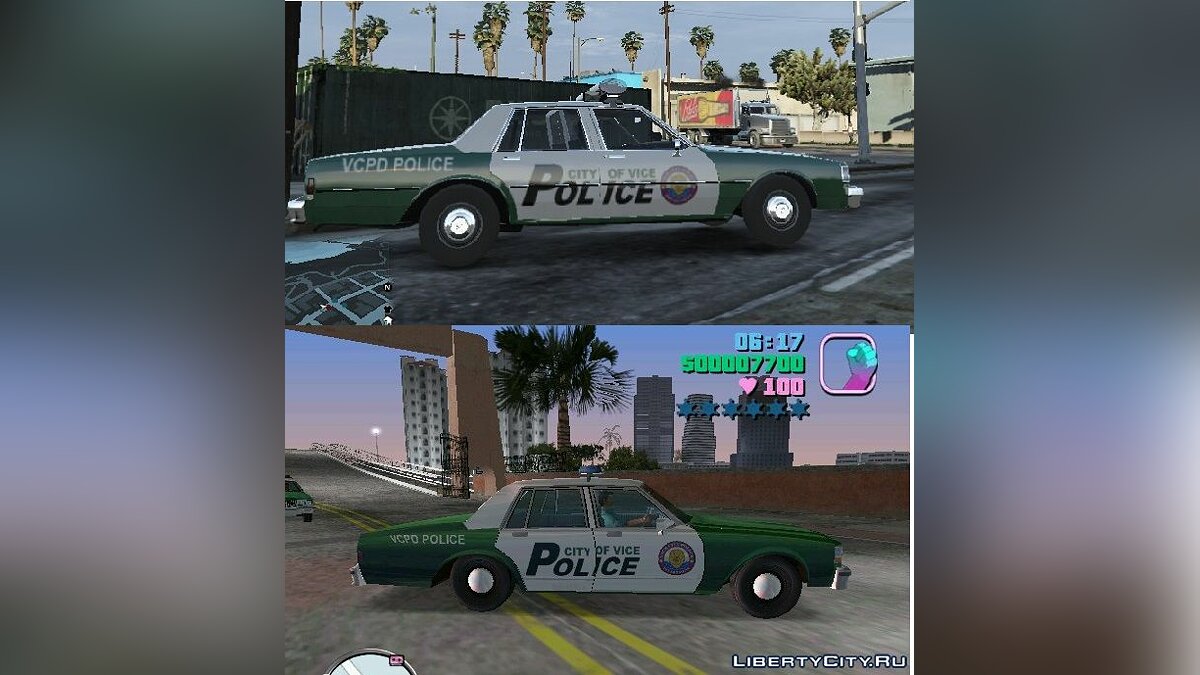 Скачать 1989 Chevrolet Caprice 9C1 - VICE CITY Police Department(Cars from gta  vice city deluxe) для GTA 5