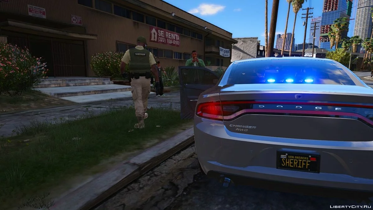 AWD Detective's Dodge Charger [ELS] 1.0.0 / GTA 5