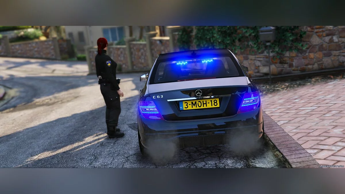 Mercedes-Benz C63 AMG Unmarked Police [ELS] 1.1 / GTA 5