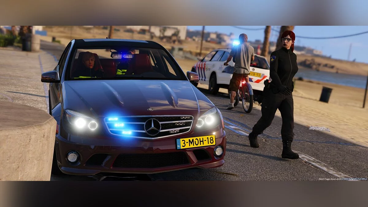 Mercedes-Benz C63 AMG Unmarked Police [ELS] 1.1 / GTA 5