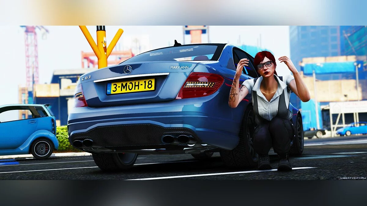 Mercedes-Benz C63 AMG Unmarked Police [ELS] 1.1 / GTA 5