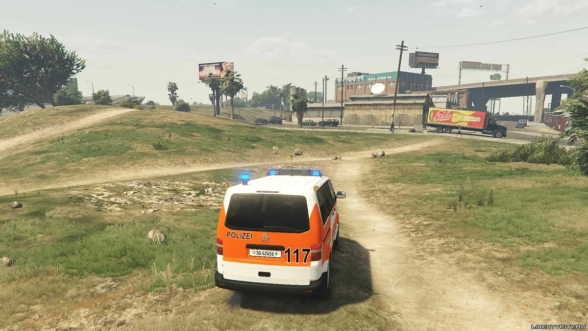 Volkswagen T5 Facelift Stadtpolizei St.Gallen 1.0 / GTA 5