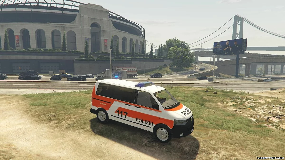 Volkswagen T5 Facelift Stadtpolizei St.Gallen 1.0 / GTA 5