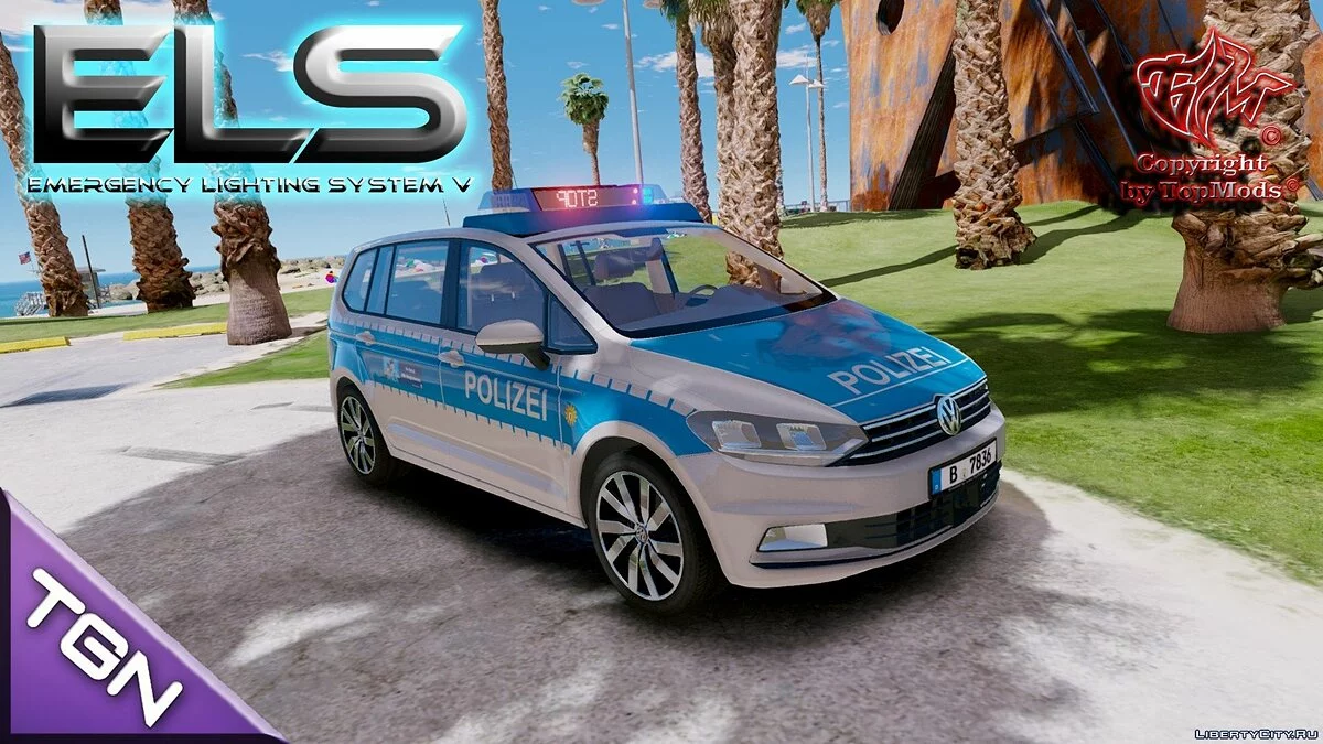 Volkswagen Touran 2016 Polizei Berlin [ELS] 1.0 / GTA 5