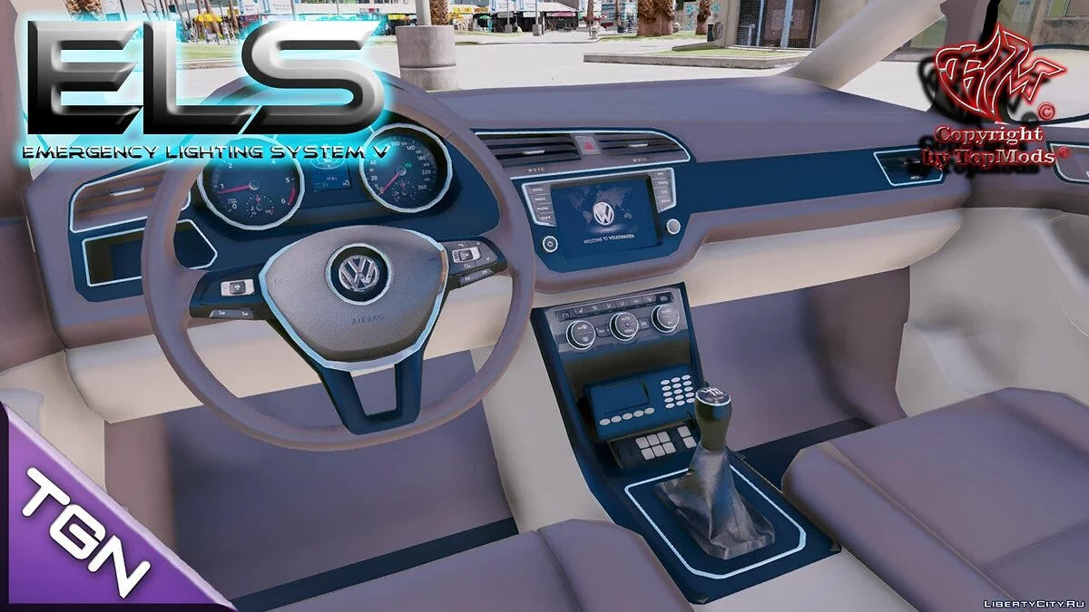 Volkswagen Touran 2016 Polizei Berlin [ELS] 1.0 / GTA 5