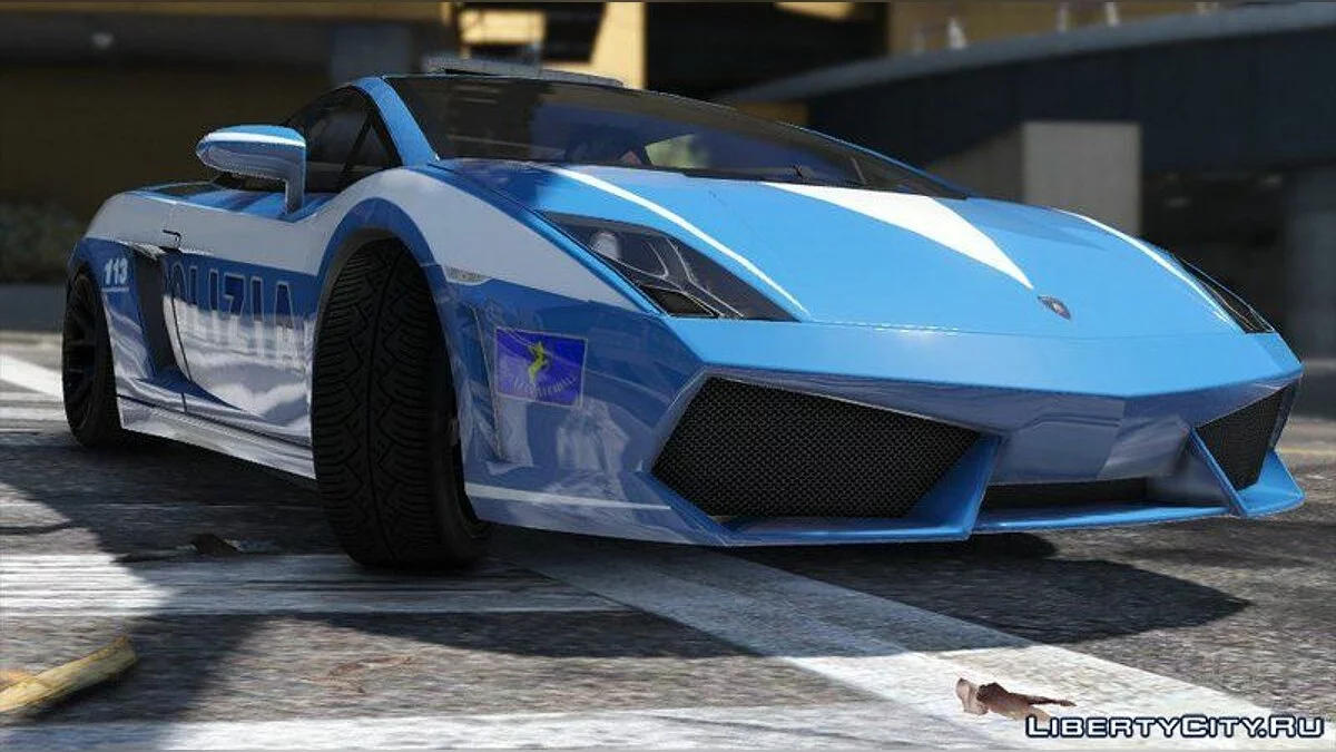Lamborghini Gallardo Polizia + Template / GTA 5