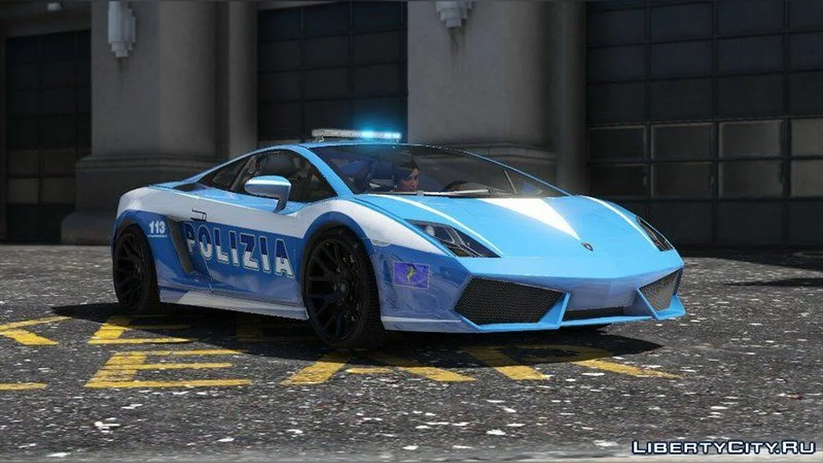 Lamborghini Gallardo Polizia + Template / GTA 5