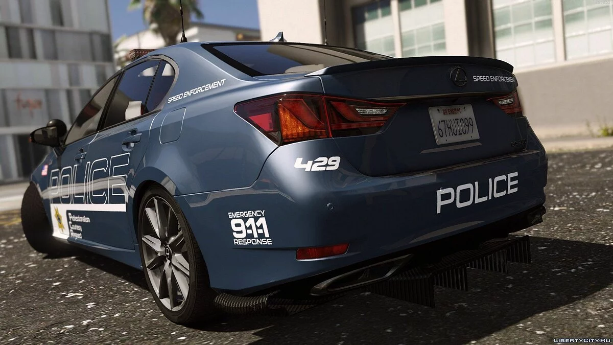 Lexus GS 350 | Hot Pursuit Police [Add-On / Replace | Template] 3.0 / GTA 5