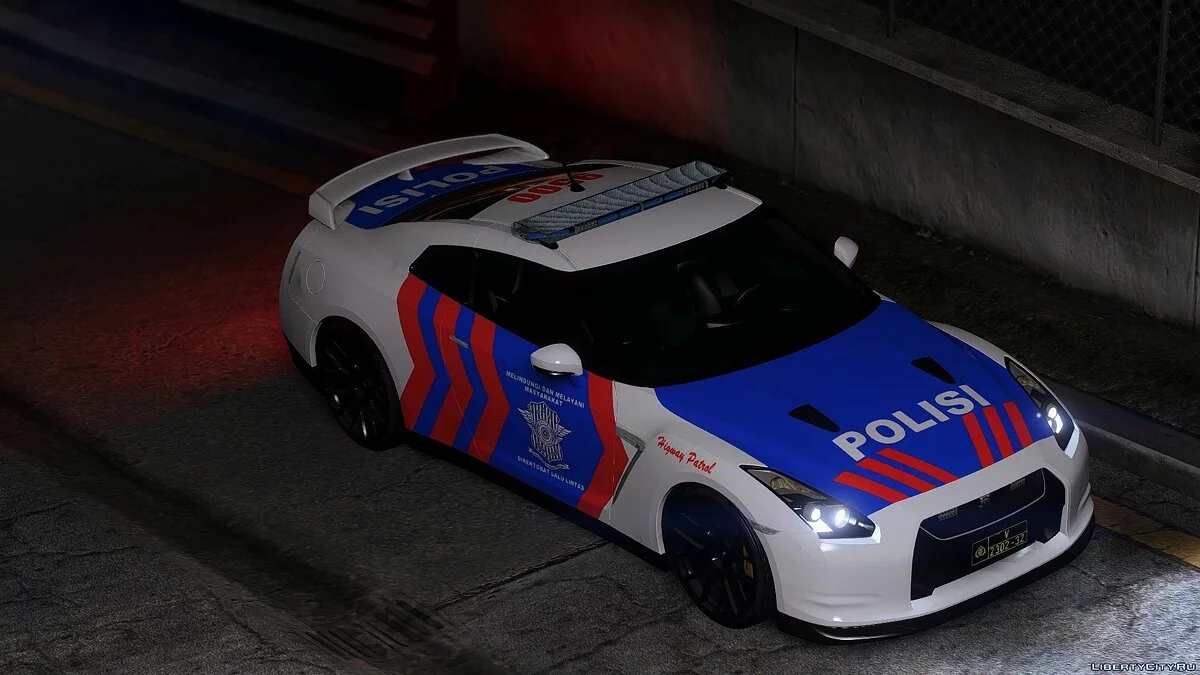 Nissan GT-R R35 Indonesian Police Higway Patrol / GTA 5