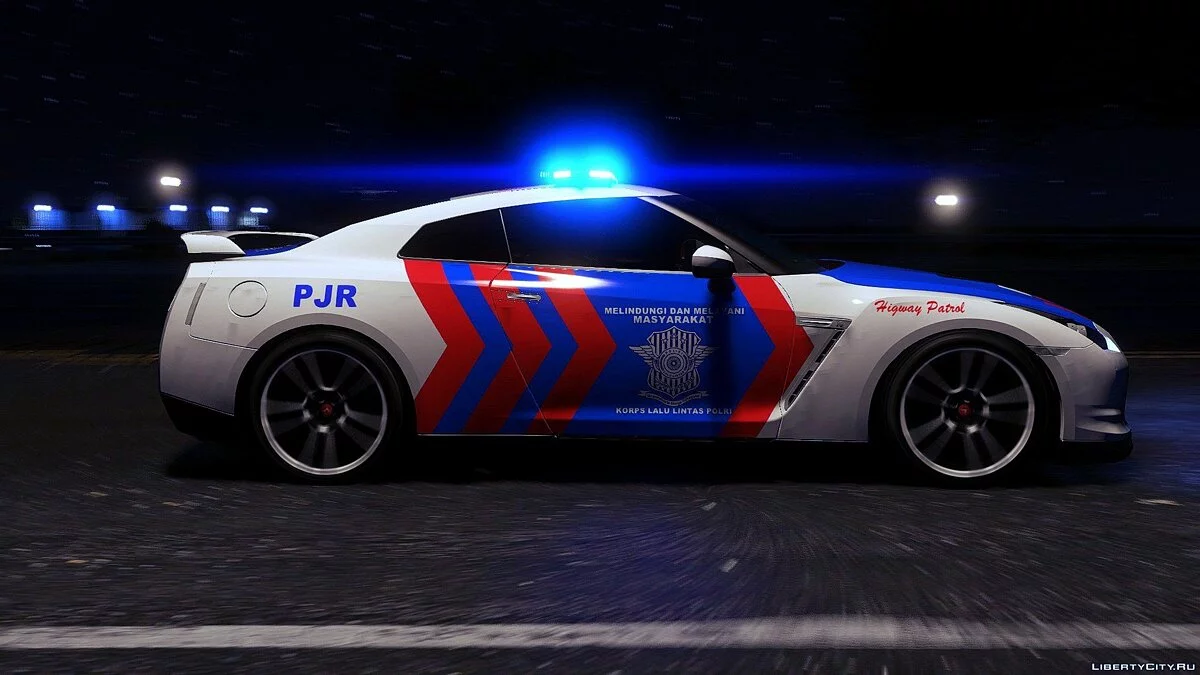 Nissan GT-R R35 Indonesian Police Higway Patrol [FINAL] / GTA 5