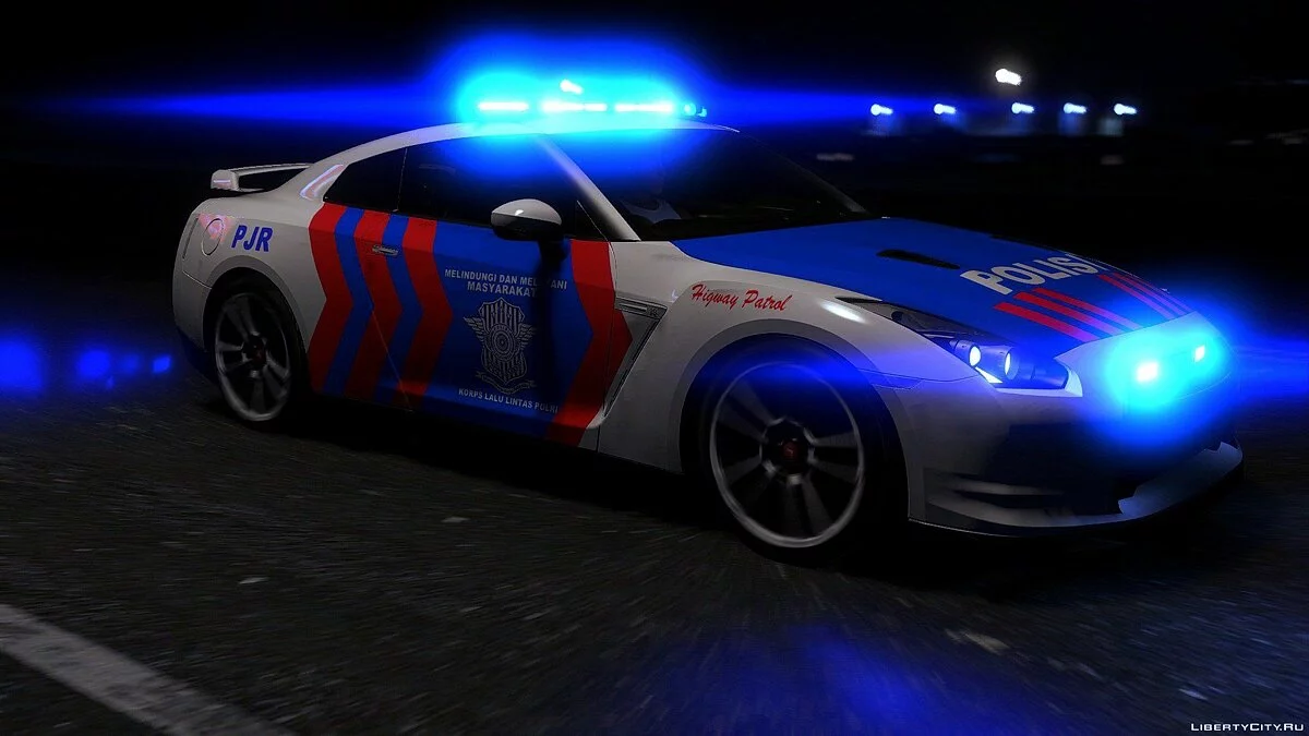 Nissan GT-R R35 Indonesian Police Higway Patrol [FINAL] / GTA 5