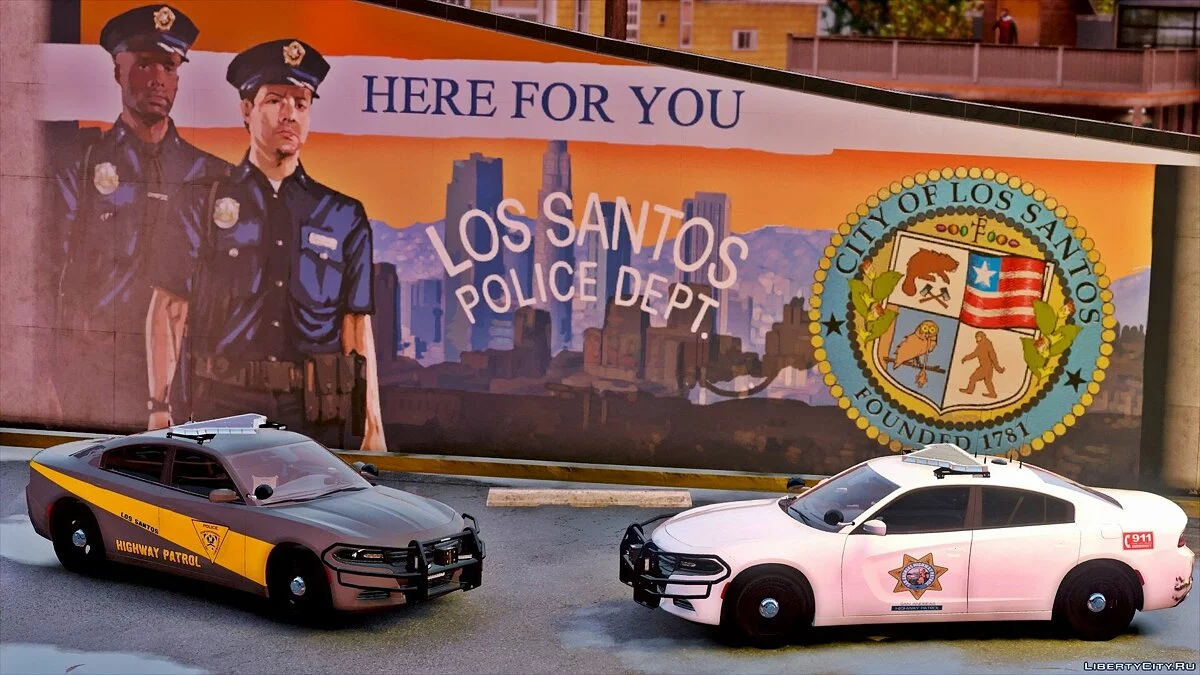 Los Santos Police Highway Patrol Charger [ELS] / GTA 5