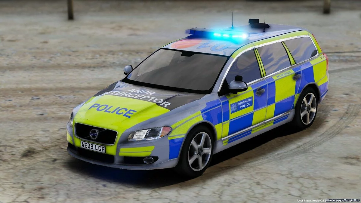 Met Police Volvo V70 [ELS] 1.0 / GTA 5