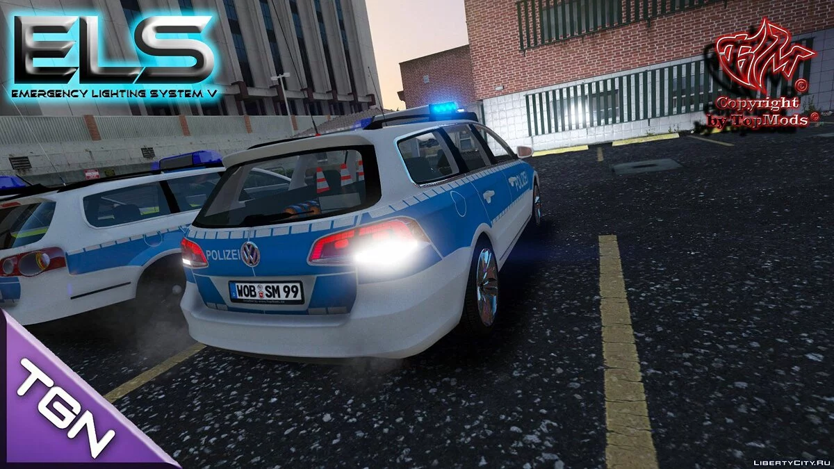Volkswagen Passat B7 Polizei Wolfsburg [ELS] / GTA 5