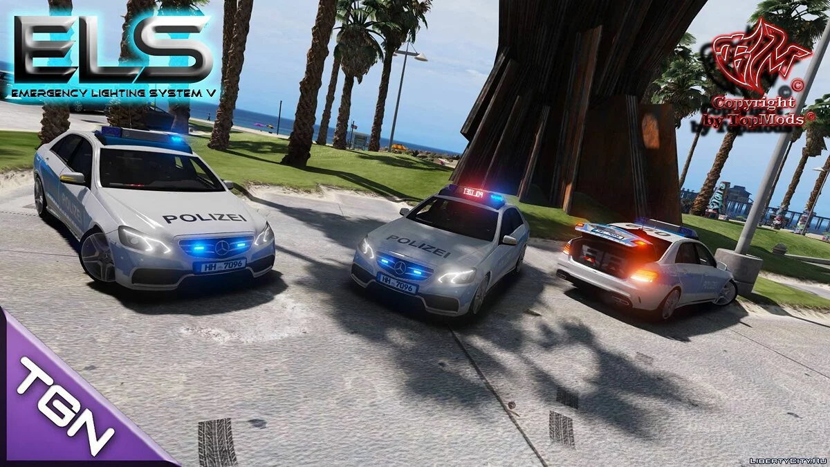 Mercedes-Benz E-klasse Limousine Polizei Hamburg [ELS] / GTA 5