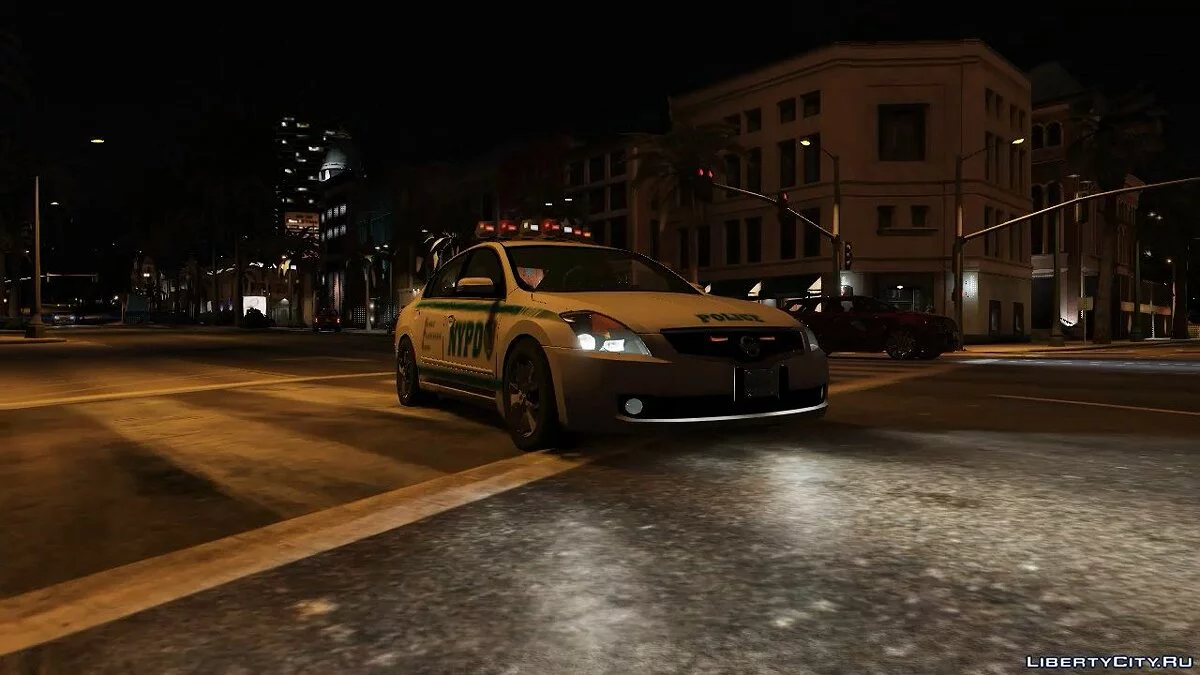 Nissan Altima Hybrid NYPD [ELS] 1.0 / GTA 5