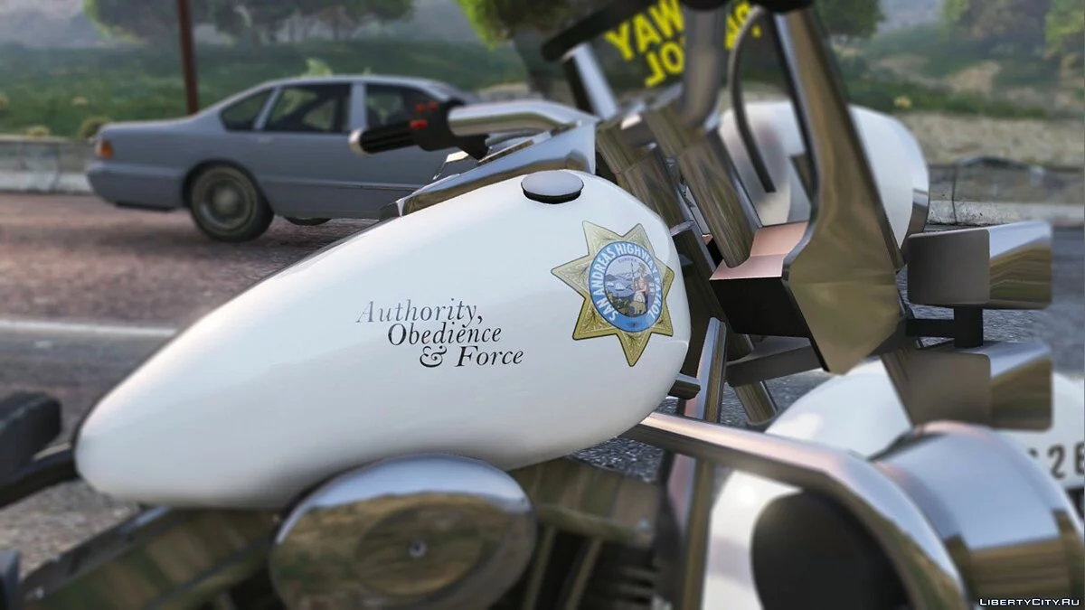 SAHP Vanilla Police Bike [ELS] 1.1.0 / GTA 5