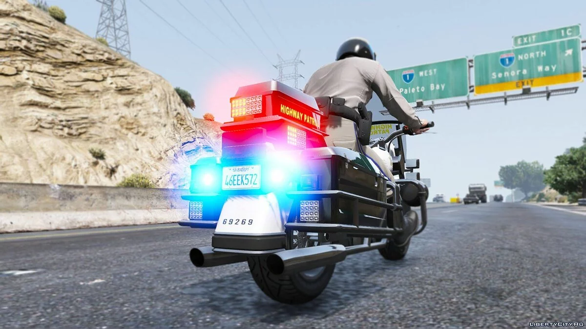 SAHP Vanilla Police Bike [ELS] 1.1.0 / GTA 5