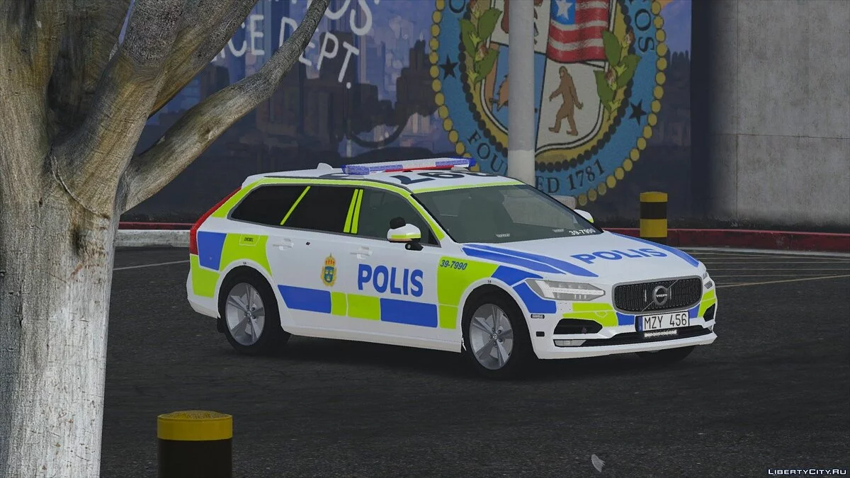 2017 Volvo V90 Swedish Police [ELS] 1.0 / GTA 5