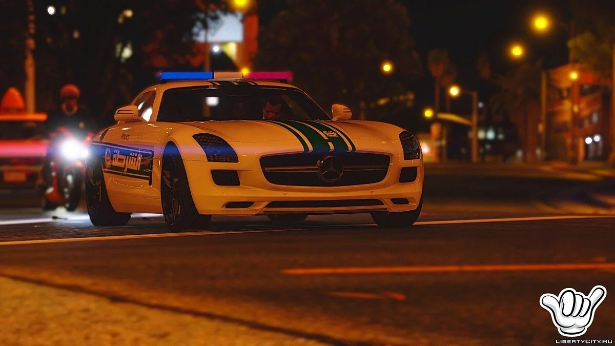 Mercedes-Benz SLS AMG Dubai Police [Add-On / Replace] 1.1 / GTA 5