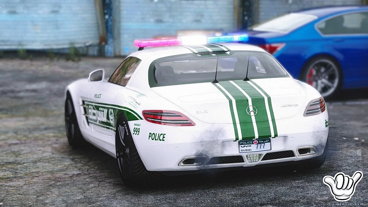 Mercedes-Benz SLS AMG Dubai Police [Add-On / Replace] 1.1 / GTA 5