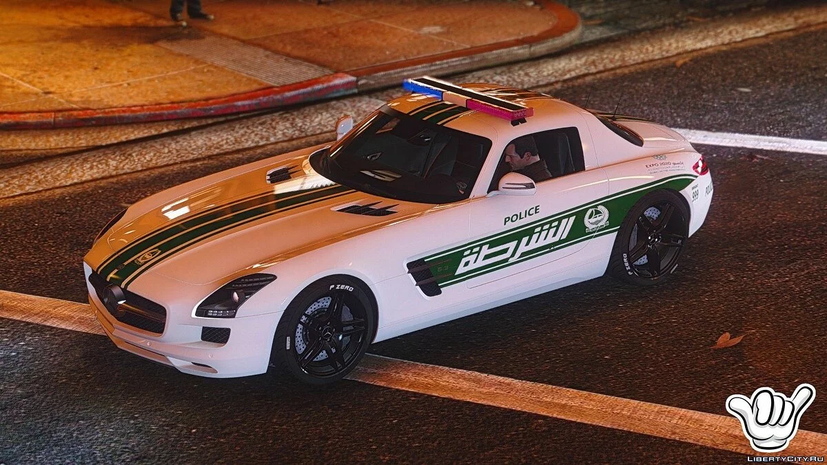 Mercedes-Benz SLS AMG Dubai Police [Add-On / Replace] 1.1 / GTA 5