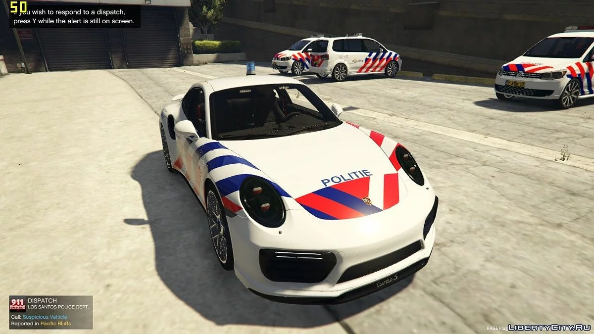 Dutch police Porsche 911 S TURBO (Nederlandse politie) 1.0 / GTA 5