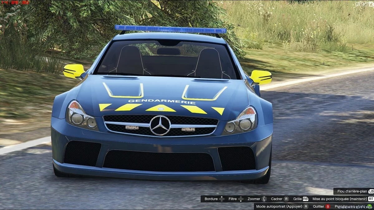 Mercedes SL65 AMG Gendarmerie [Template][ELS] / GTA 5