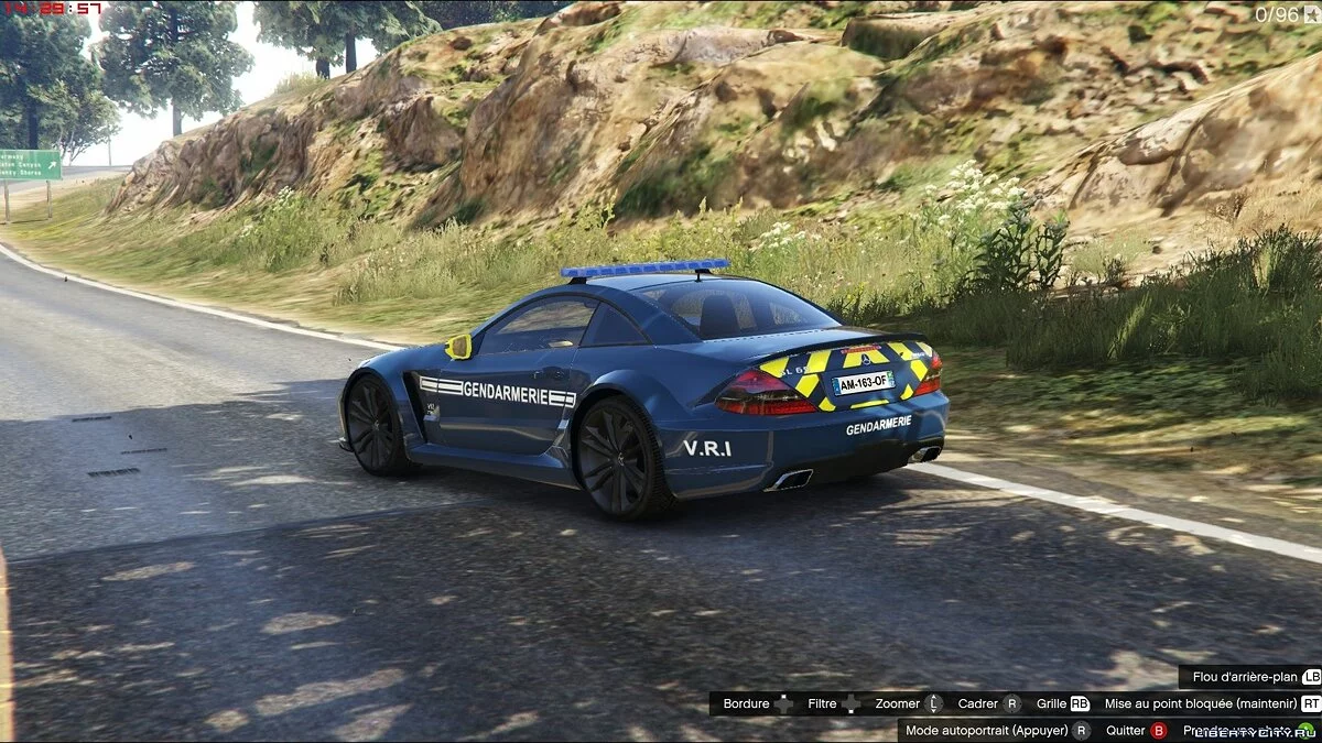 Mercedes SL65 AMG Gendarmerie [Template][ELS] / GTA 5