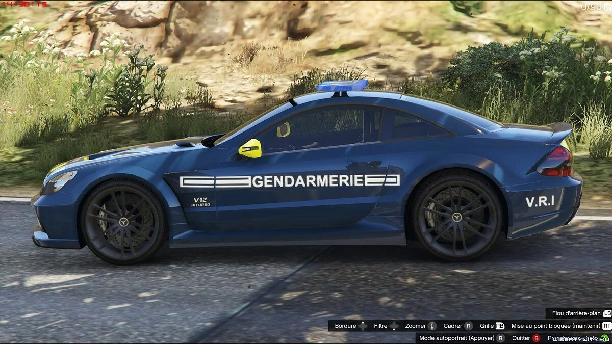 Mercedes SL65 AMG Gendarmerie [Template][ELS] / GTA 5