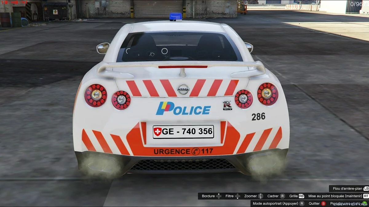 Nissan GTR Swiss police [ELS] 1.0 / GTA 5
