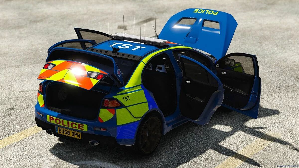 Police Mitsubishi Evo X (ELS Enabled) [Replace] V1 / GTA 5