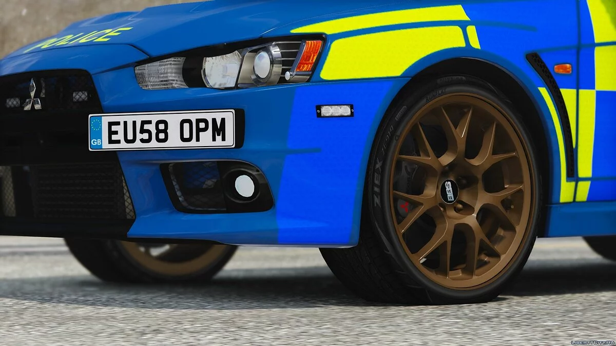 Police Mitsubishi Evo X (ELS Enabled) [Replace] V1 / GTA 5