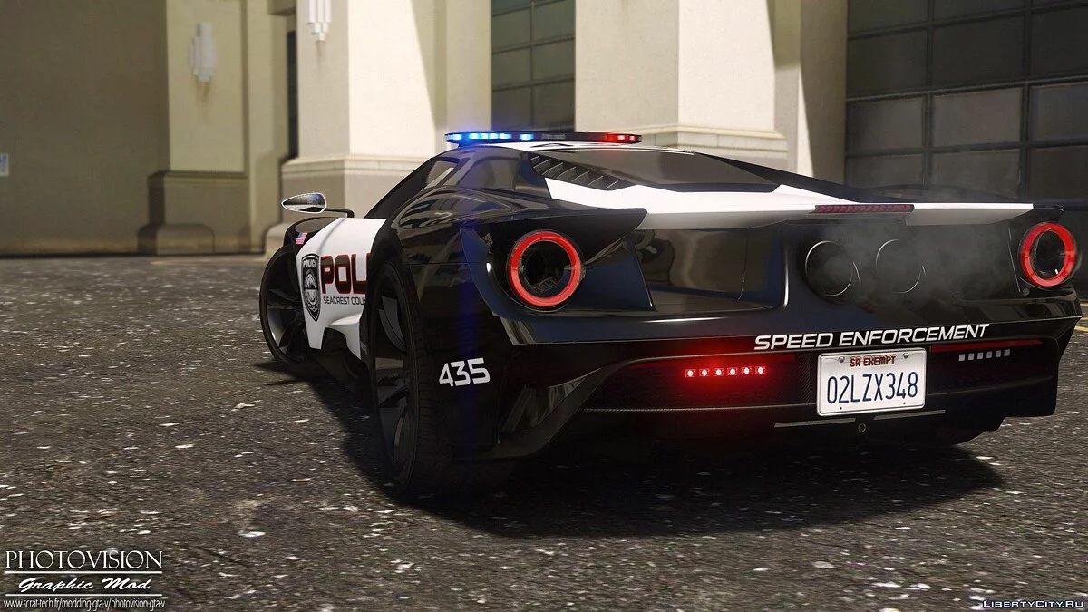 2017 Ford GT | Hot Pursuit Police [Add-On / Replace | Template] 1.0 / GTA 5