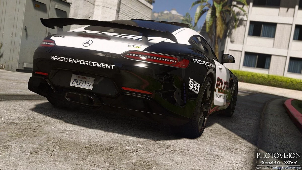 Mercedes-Benz AMG GT R 2017 | Hot Pursuit Police [Add-On / Replace | Template] 1.0 / GTA 5