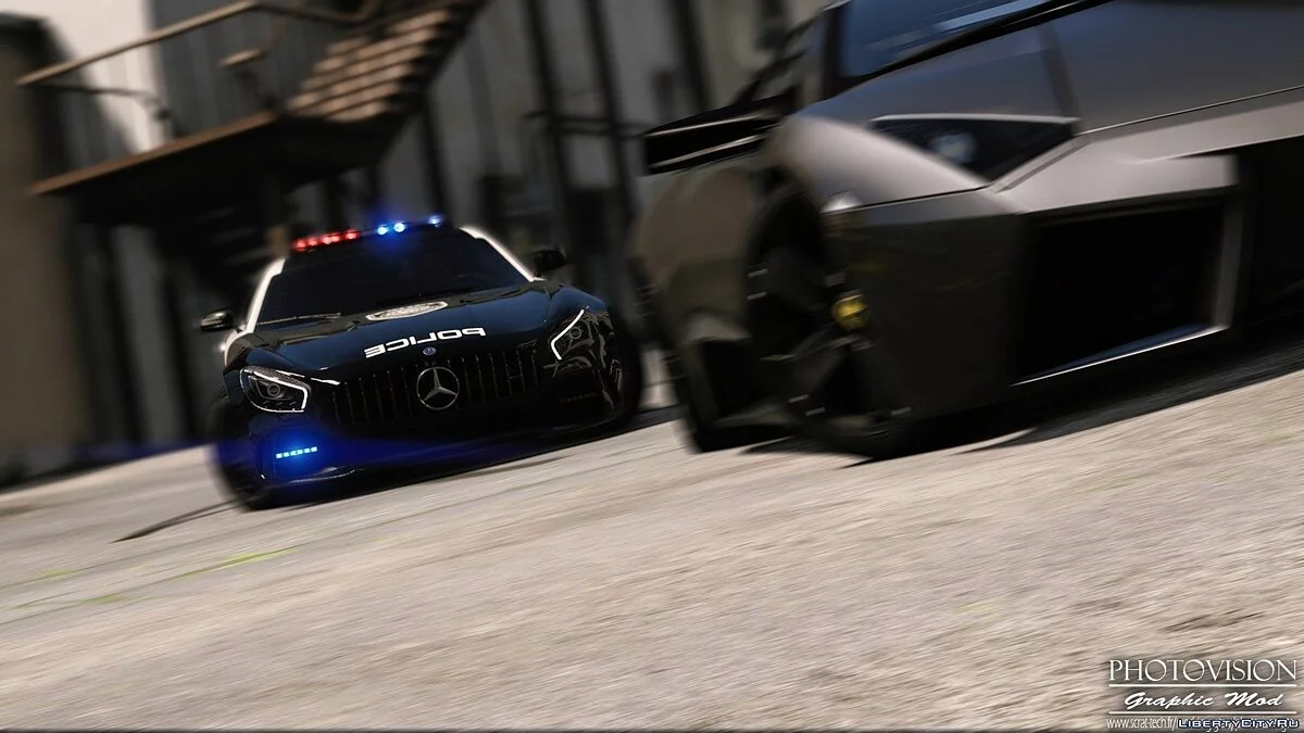 Mercedes-Benz AMG GT R 2017 | Hot Pursuit Police [Add-On / Replace | Template] 1.0 / GTA 5
