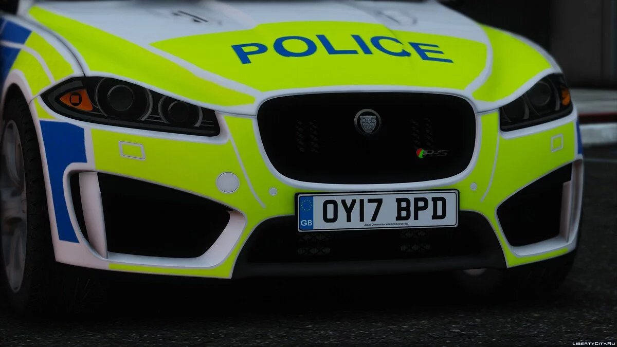 Police Jaguar XFR-S (ELS Pack) (Replace) 1.0 / GTA 5