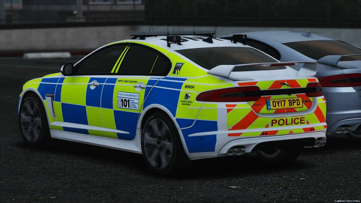 Police Jaguar XFR-S (ELS Pack) (Replace) 1.0 / GTA 5