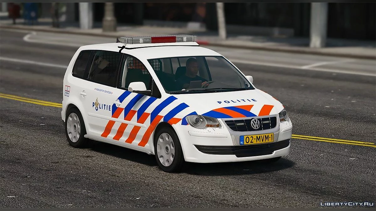 2007 Volkswagen Touran Dutch Police / Nederlandse Politie [ELS] 0.9 / GTA 5