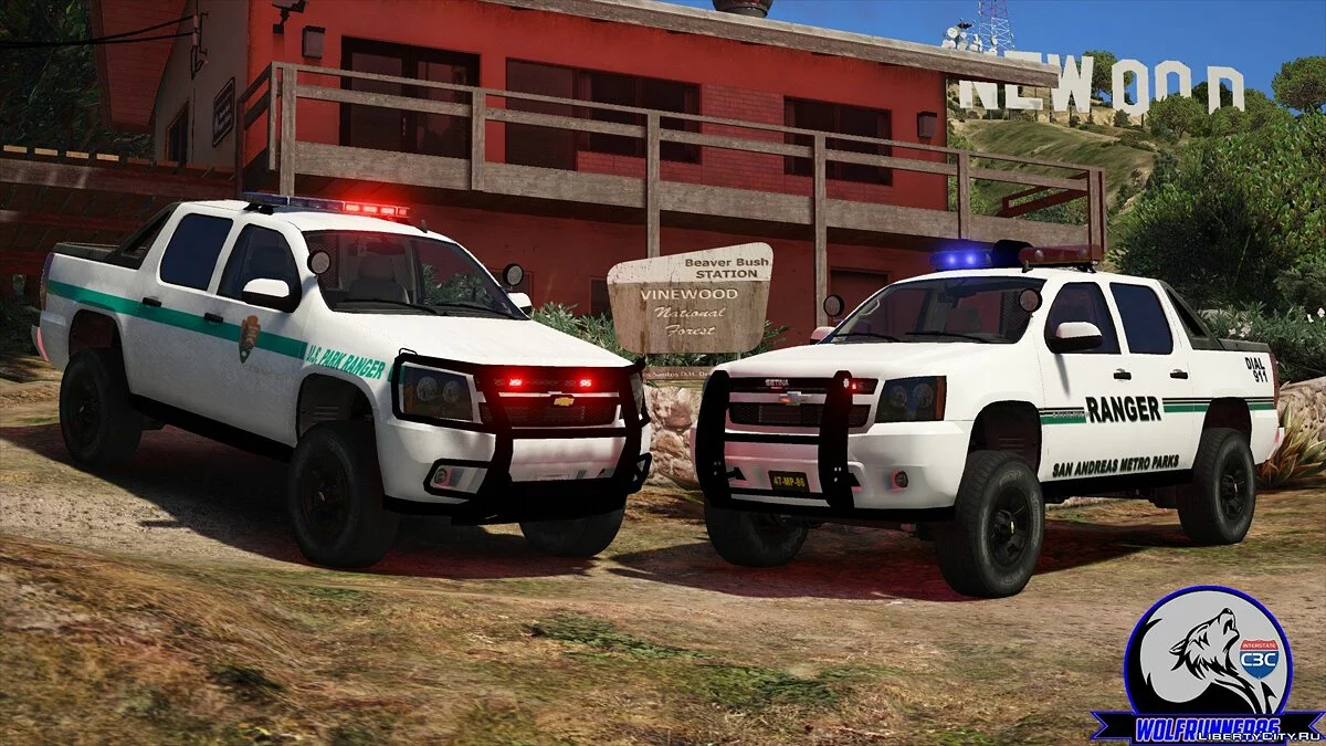 2010 Chevy Avalanche Park Rangers ELS & NON-ELS 1.0.0 1.0 / GTA 5