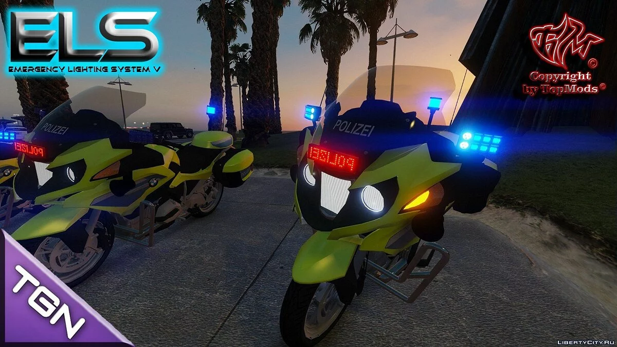 BMW 1200 RT Polizei Sachsen [ELS] 1.0 / GTA 5